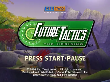 Future Tactics - The Uprising screen shot title